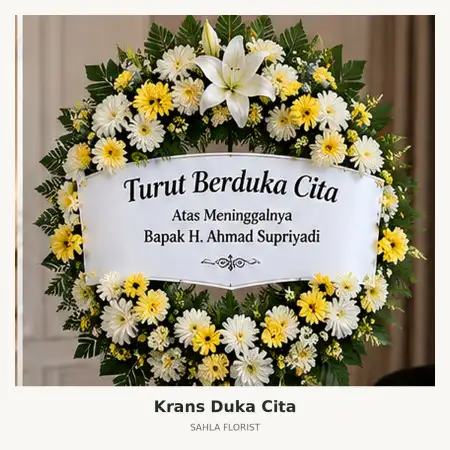 Krans Bunga Duka Jiexpo Kemayoran